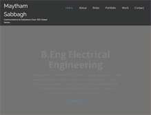 Tablet Screenshot of maythamsabbagh.com